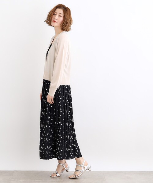 grove(グローブ)の「◆【洗える/接触冷感/UVカット】ベーシックショートカーディガン(カーディガン/ボレロ・レディース・ライトグレー/ナチュラル/オフホワイト/ブラック・03/02/01/04/05)」の14枚目の写真