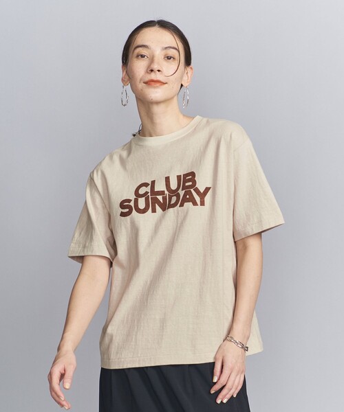 【AMERICANA/アメリカーナ】 T-SHIRT ベージュ L'Appartement別注 AMERICANA アメリカーナ Tシャツ ベージュ