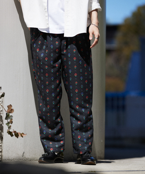 JOURNAL STANDARD relume（ジャーナルスタンダード　レリューム）の「《追加》総柄イージーパンツ ”プロヴァンス”（スラックス・メンズ・ブラック/グリーン/ネイビー/ブルー系その他/ベージュ/レッド・MEDIUM/LARGE）」の2枚目の写真