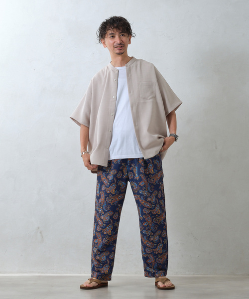 JOURNAL STANDARD relume（ジャーナルスタンダード　レリューム）の「《追加》総柄イージーパンツ ”プロヴァンス”（スラックス・メンズ・ブラック/グリーン/ネイビー/ブルー系その他/ベージュ/レッド・MEDIUM/LARGE）」の7枚目の写真