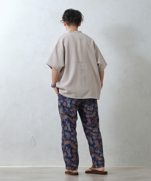 JOURNAL STANDARD relume（ジャーナルスタンダード　レリューム）の「《追加》総柄イージーパンツ ”プロヴァンス”（スラックス・メンズ・ブラック/グリーン/ネイビー/ブルー系その他/ベージュ/レッド・MEDIUM/LARGE）」の9枚目の写真