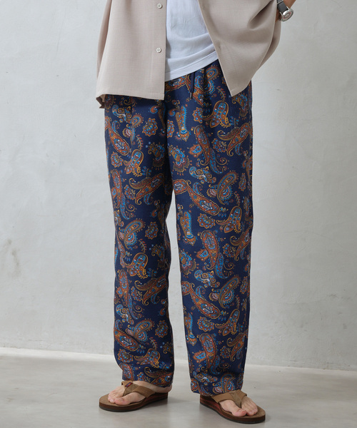 JOURNAL STANDARD relume（ジャーナルスタンダード　レリューム）の「《追加》総柄イージーパンツ ”プロヴァンス”（スラックス・メンズ・ブラック/グリーン/ネイビー/ブルー系その他/ベージュ/レッド・MEDIUM/LARGE）」の10枚目の写真