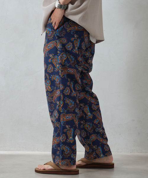 JOURNAL STANDARD relume（ジャーナルスタンダード　レリューム）の「《追加》総柄イージーパンツ ”プロヴァンス”（スラックス・メンズ・ブラック/グリーン/ネイビー/ブルー系その他/ベージュ/レッド・MEDIUM/LARGE）」の12枚目の写真