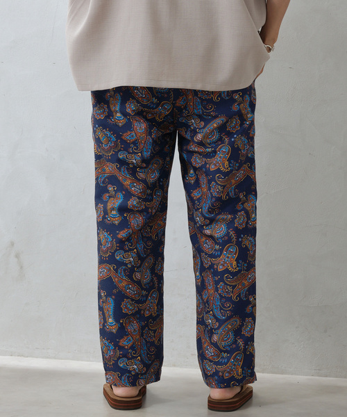 JOURNAL STANDARD relume（ジャーナルスタンダード　レリューム）の「《追加》総柄イージーパンツ ”プロヴァンス”（スラックス・メンズ・ブラック/グリーン/ネイビー/ブルー系その他/ベージュ/レッド・MEDIUM/LARGE）」の14枚目の写真