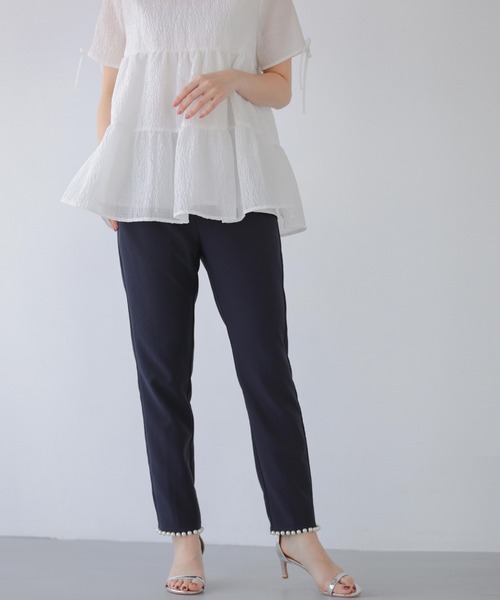 Fit more フロントパールテーパードパンツ セール】フロントパールテーパードパンツ（その他パンツ）｜Fit