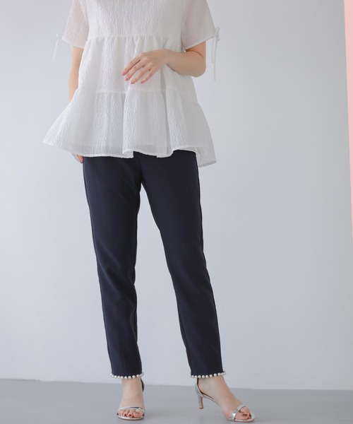 Fit more フロントパールテーパードパンツ フロントパールテーパードパンツ（その他パンツ）｜Fit more