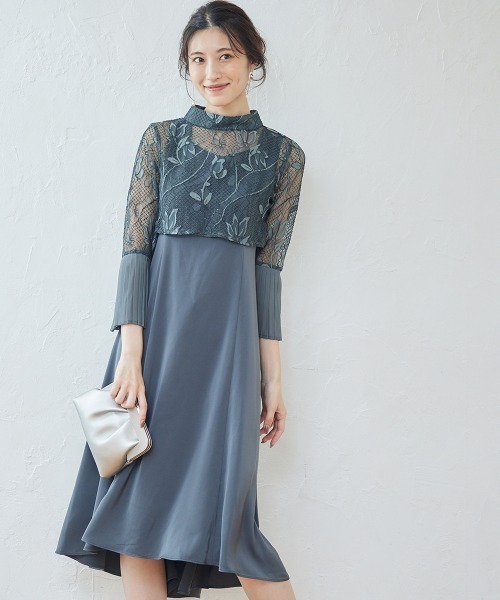 12Twelve Agenda（トゥエルブ　アジェンダ）の「【組み合わせ自由】【結婚式】プチハイネック袖先プリーツボレロ（カーディガン/ボレロ・レディース・カーキ/ブラウン/ネイビー/ミント・M）」の11枚目の写真