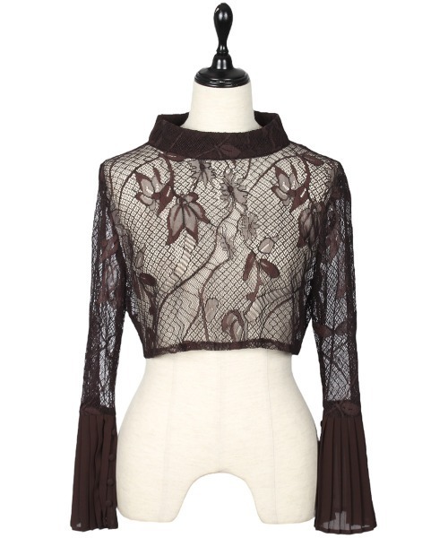 12Twelve Agenda（トゥエルブ　アジェンダ）の「【組み合わせ自由】【結婚式】プチハイネック袖先プリーツボレロ（カーディガン/ボレロ・レディース・カーキ/ブラウン/ネイビー/ミント・M）」の14枚目の写真