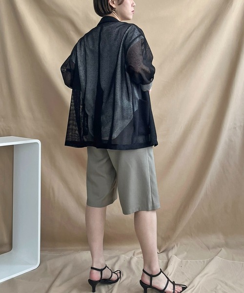 LHELBIE（レルビエ）の「ラップハーフパンツ（その他パンツ・レディース・ブラック/ライトベージュ/グレイッシュベージュ・M）」の17枚目の写真