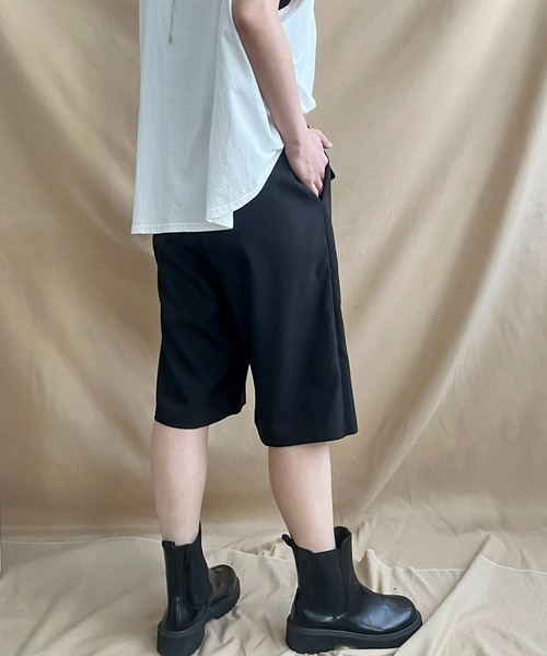 LHELBIE（レルビエ）の「ラップハーフパンツ（その他パンツ・レディース・ブラック/ライトベージュ/グレイッシュベージュ・M）」の7枚目の写真