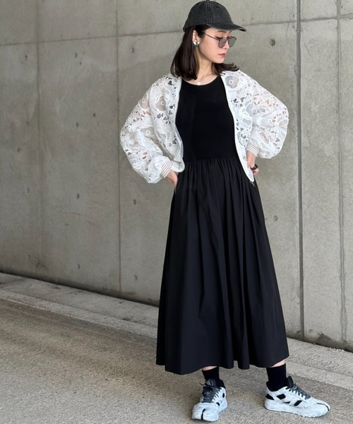 レースZIPパーカー（パーカー）｜deux amour（ドゥーザムール）