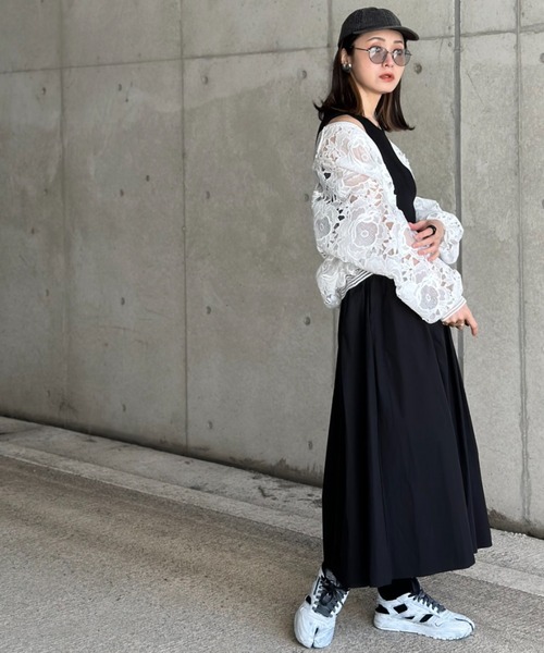 レースZIPパーカー（パーカー）｜deux amour（ドゥーザムール）