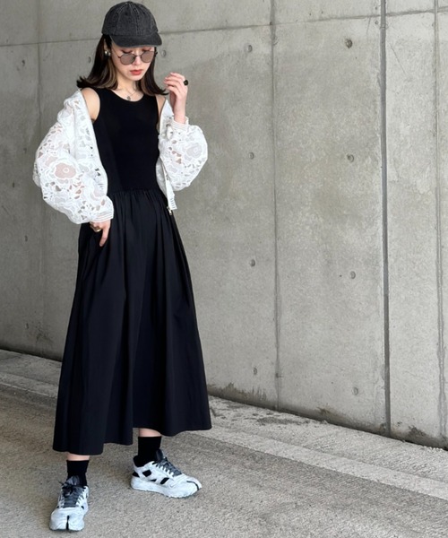 レースZIPパーカー（パーカー）｜deux amour（ドゥーザムール）