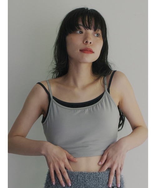 キャミソール Silky Jersey Back Open Bra Top Silky Jersey Back Open Bra Top（キャミソール）｜SORIN