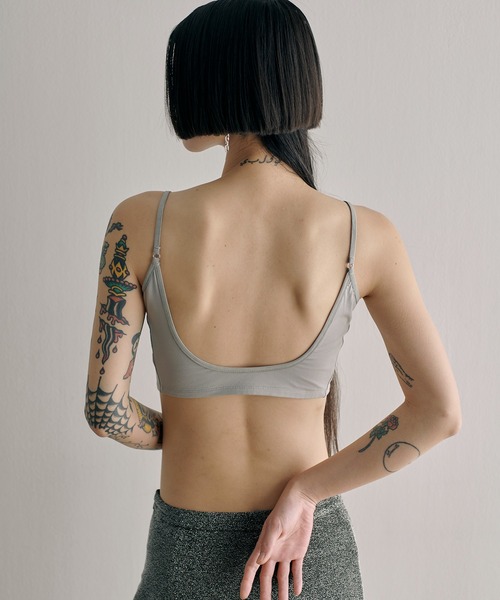 Silky Jersey Back Open Bra Top（キャミソール）｜SORIN