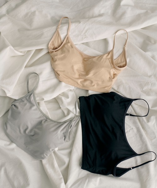 Silky Jersey Back Open Bra Top（キャミソール）｜SORIN