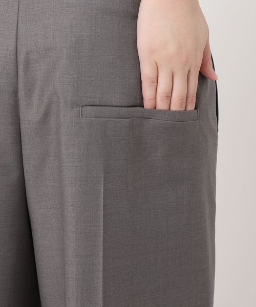 AP STUDIO(エーピーストゥディオ)の「Light T/R wide Pants(スラックス・レディース・チャコールグレー・40/38/36/34)」の15枚目の写真