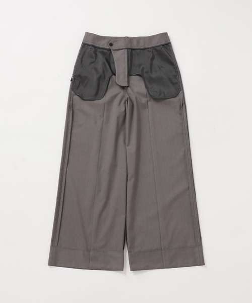 AP STUDIO(エーピーストゥディオ)の「Light T/R wide Pants(スラックス・レディース・チャコールグレー・40/38/36/34)」の19枚目の写真