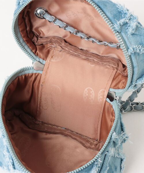 clear(クリア)の「フリンジデニムバニティバッグ(ショルダーバッグ・レディース・ライトブルー/ブルー・F)」の5枚目の写真