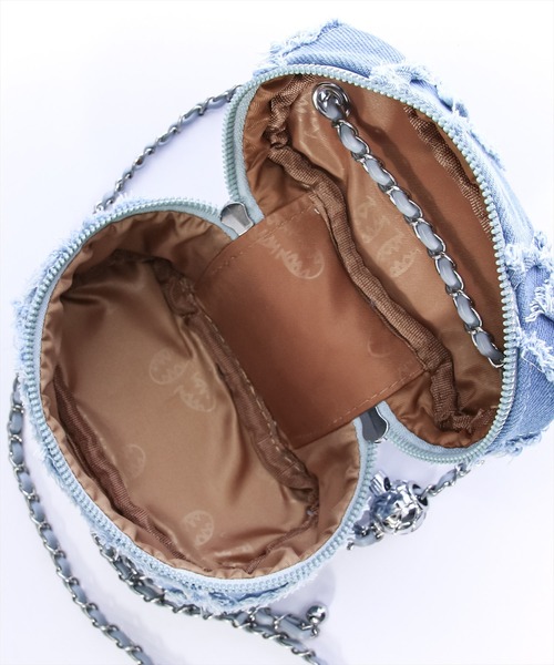 clear(クリア)の「フリンジデニムバニティバッグ(ショルダーバッグ・レディース・ライトブルー/ブルー・F)」の12枚目の写真