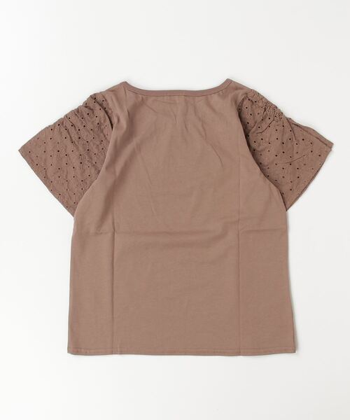 NAVY(ネイビー)の「NAVY 冷感 袖レースプルオーバー(Tシャツ/カットソー・キッズ・ピンク/ブラウン/カーキ・150/140/130/120/160)」の8枚目の写真