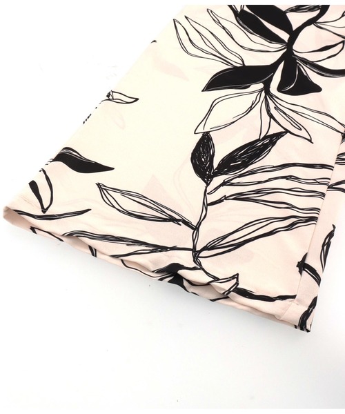 Settimissimo（セッティミッシモ）の「ITALY ボタニカル プリント リボンベルト付 フレアパンツ（その他パンツ・レディース・ライトベージュ/ブラック・FREE）」の20枚目の写真