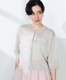 NOLLEY’S | 《手洗い可能》《アンサンブル対応》シアークルーネックカーディガン(カーディガン/ボレロ)