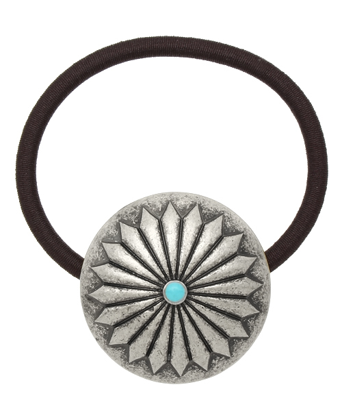 WEGO（ウィゴー）の「WEGO/コンチョゴム（ヘアゴム・レディース・ゴールド/シルバー・FREE）」の2枚目の写真