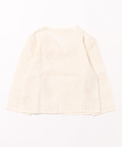 aimoha（アイモハ）の「【aimoha-KIDS-】コットンレースカーディガン（カーディガン/ボレロ・キッズ・オフホワイト・90/100/110/120/80/130）」の2枚目の写真