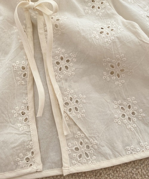 aimoha（アイモハ）の「【aimoha-KIDS-】コットンレースカーディガン（カーディガン/ボレロ・キッズ・オフホワイト・90/100/110/120/80/130）」の10枚目の写真