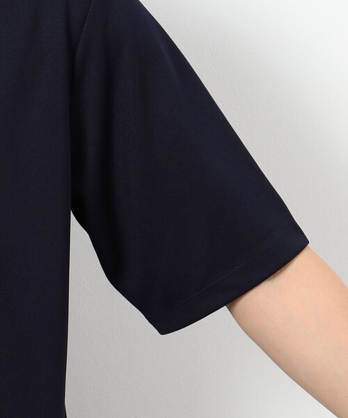 COMME CA ISM（コムサイズム）の「AQUAROBE リサイクル カノコ フェイクレイヤード バンドカラーポロシャツ（ポロシャツ・メンズ・ホワイト/ネイビー・MEDIUM/LARGE）」の11枚目の写真