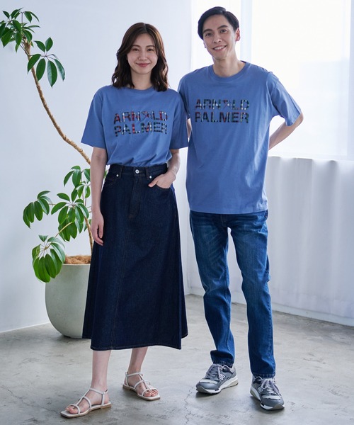 Arnold Palmer（アーノルドパーマー）の「AP エンボス シェア ロゴ Tシャツ（Tシャツ/カットソー・レディース・ホワイト/サックスブルー/ブラック・XS/M/LL/L/S）」の4枚目の写真