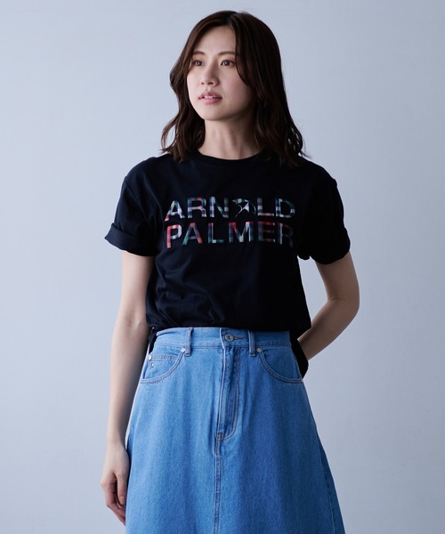 Arnold Palmer（アーノルドパーマー）の「AP エンボス シェア ロゴ Tシャツ（Tシャツ/カットソー・レディース・ホワイト/サックスブルー/ブラック・XS/M/LL/L/S）」の16枚目の写真