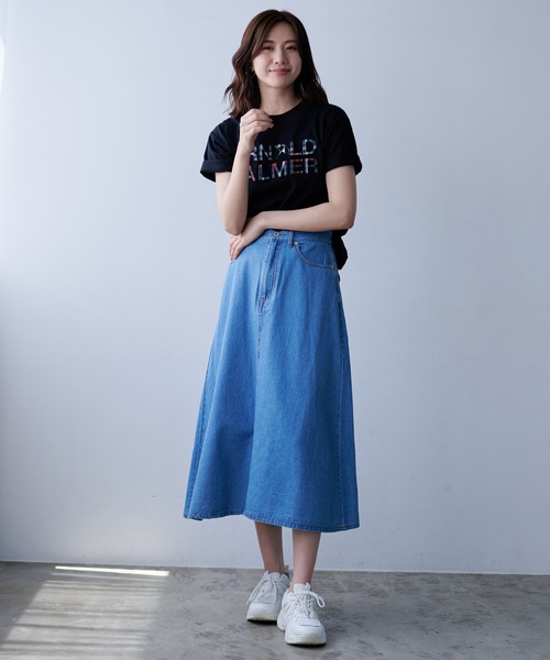 Arnold Palmer（アーノルドパーマー）の「AP エンボス シェア ロゴ Tシャツ（Tシャツ/カットソー・レディース・ホワイト/サックスブルー/ブラック・XS/M/LL/L/S）」の17枚目の写真