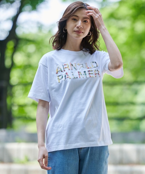Arnold Palmer（アーノルドパーマー）の「AP エンボス シェア ロゴ Tシャツ（Tシャツ/カットソー・レディース・ホワイト/サックスブルー/ブラック・XS/M/LL/L/S）」の20枚目の写真