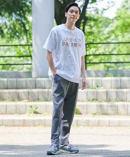 Arnold Palmer（アーノルドパーマー）の「AP エンボス シェア ロゴ Tシャツ（Tシャツ/カットソー・レディース・ホワイト/サックスブルー/ブラック・XS/M/LL/L/S）」の18枚目の写真