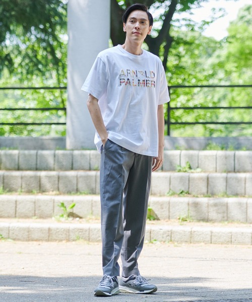 Arnold Palmer（アーノルドパーマー）の「AP エンボス シェア ロゴ Tシャツ（Tシャツ/カットソー・レディース・ホワイト/サックスブルー/ブラック・XS/M/LL/L/S）」の19枚目の写真