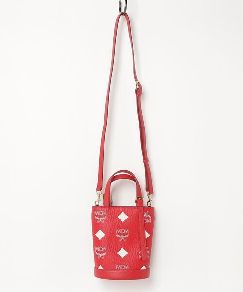MCM(エムシーエム)の「AREN バケット トートバッグ - マキシ ヴィセトス(トートバッグ・メンズ・レッド・mini)」の5枚目の写真