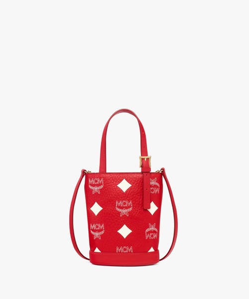 MCM(エムシーエム)の「AREN バケット トートバッグ - マキシ ヴィセトス(トートバッグ・メンズ・レッド・mini)」の1枚目の写真