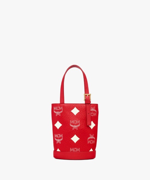 MCM(エムシーエム)の「AREN バケット トートバッグ - マキシ ヴィセトス(トートバッグ・メンズ・レッド・mini)」の4枚目の写真