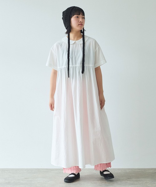 専用　新品　bulle de savonビュルデサボン半袖ワンピース　裾バルーン bulle de savon（ビュルデサボン）の「80/タイプライター