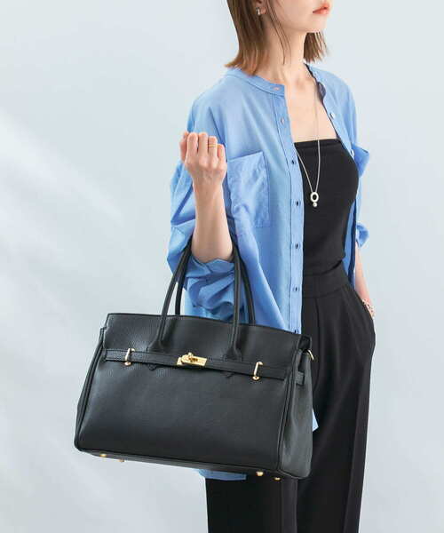 URBAN RESEARCH ROSSO WOMEN（アーバンリサーチ　ロッソ）の「AULENTTI　スクエアショルダーバッグ（ショルダーバッグ・レディース・ブラック/グレー系その他・-）」の3枚目の写真