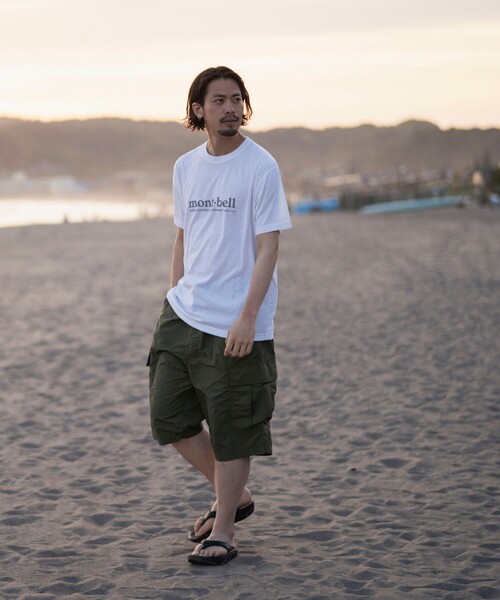 mont-bell（モンベル）の「mont-bell × B:MING by BEAMS / 別注 ロゴプリント Tシャツ（Tシャツ/カットソー・メンズ・チャコールグレー/ブラウン/ホワイト・SMALL/MEDIUM/X-LARGE/LARGE）」の11枚目の写真