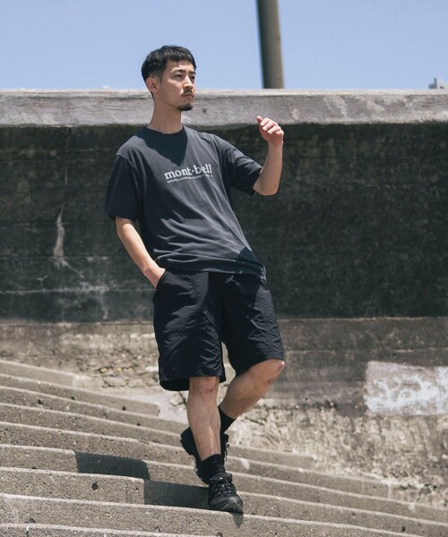 mont-bell（モンベル）の「mont-bell × B:MING by BEAMS / 別注 ロゴプリント Tシャツ（Tシャツ/カットソー・メンズ・チャコールグレー/ブラウン/ホワイト・SMALL/MEDIUM/X-LARGE/LARGE）」の7枚目の写真