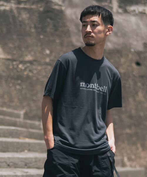 mont-bell（モンベル）の「mont-bell × B:MING by BEAMS / 別注 ロゴプリント Tシャツ（Tシャツ/カットソー・メンズ・チャコールグレー/ブラウン/ホワイト・SMALL/MEDIUM/X-LARGE/LARGE）」の5枚目の写真