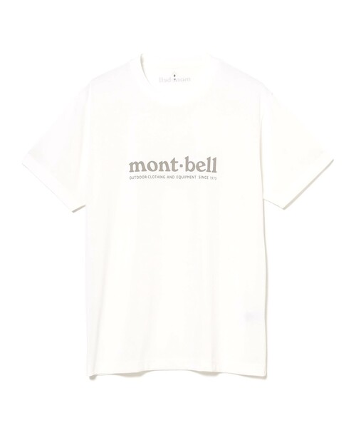 mont-bell（モンベル）の「mont-bell × B:MING by BEAMS / 別注 ロゴプリント Tシャツ（Tシャツ/カットソー・メンズ・チャコールグレー/ブラウン/ホワイト・SMALL/MEDIUM/X-LARGE/LARGE）」の4枚目の写真