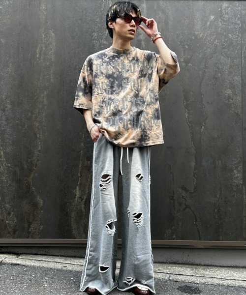 DANKE SCHON(ダンケシェーン)の「DankeSchon/ダンケシェーン/BLEACH LOGO S/S TEE/半袖Tシャツ(Tシャツ/カットソー・メンズ・ブラック/グレー・L/M)」の14枚目の写真
