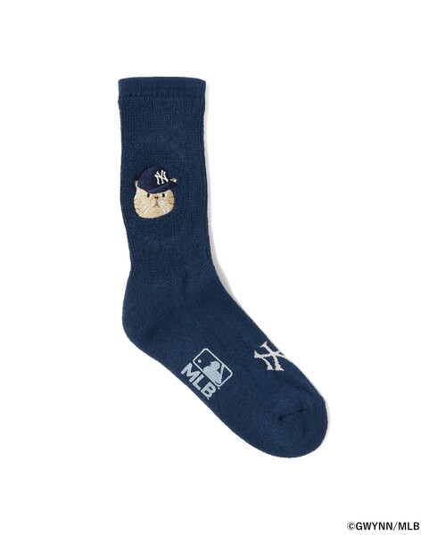 ROSTER SOX(ロスターソックス)の「【別注】ROSTER SOX / MLB キャット ソックス(ソックス/靴下・レディース・ネイビー/ホワイト/グレー・ONE SIZE)」の3枚目の写真