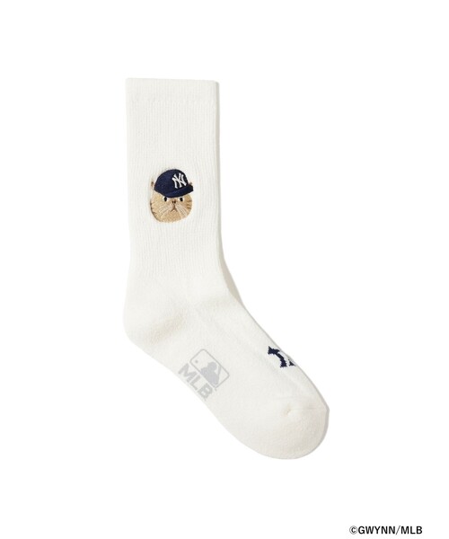 ROSTER SOX(ロスターソックス)の「【別注】ROSTER SOX / MLB キャット ソックス(ソックス/靴下・レディース・ネイビー/ホワイト/グレー・ONE SIZE)」の2枚目の写真