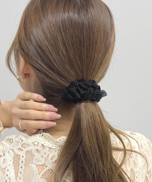 再販35)ナチュラルリボン♡ヘアゴム（２個セット） 再販35）ナチュラルリボン♡ヘアゴム2個セット